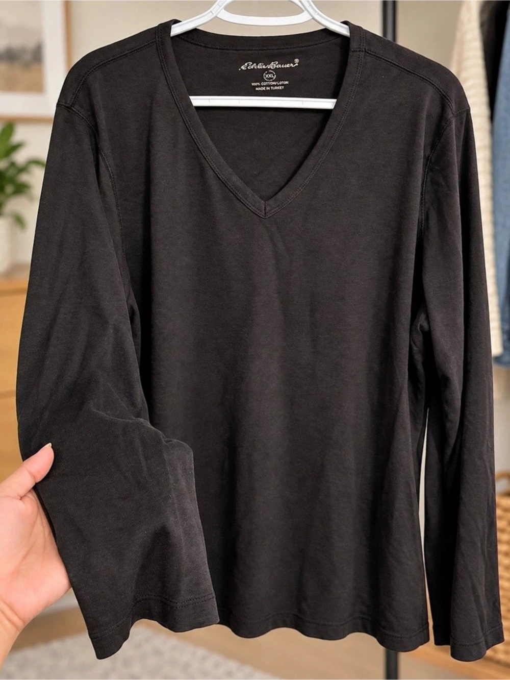 Brielle & Banks Women's Cotton V-Neck Long Sleeve Size XXL
